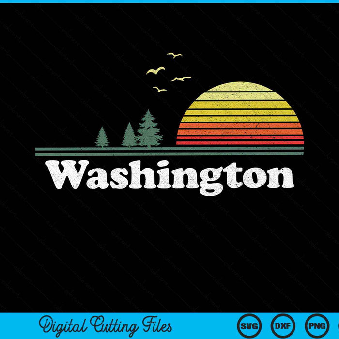 Retro Washington Park WA Home Design SVG PNG Archivo de corte digital