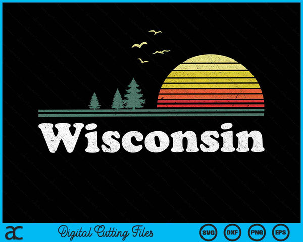 Wisconsin State Park WI Home Design SVG PNG digitale snijbestanden