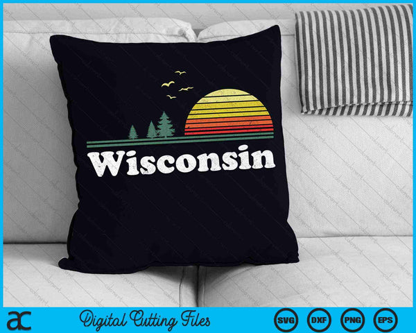 Wisconsin State Park WI Home Design SVG PNG Archivos de corte digital