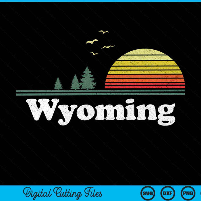 Retro Wyoming Park WY Diseño de hogar SVG PNG Archivo de corte digital