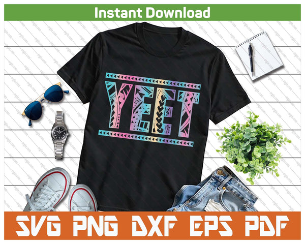 Vintage Retro Yeet Meme SVG PNG Cutting Files