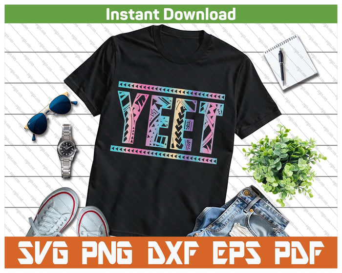 Vintage Retro Yeet Meme SVG PNG Cutting Files