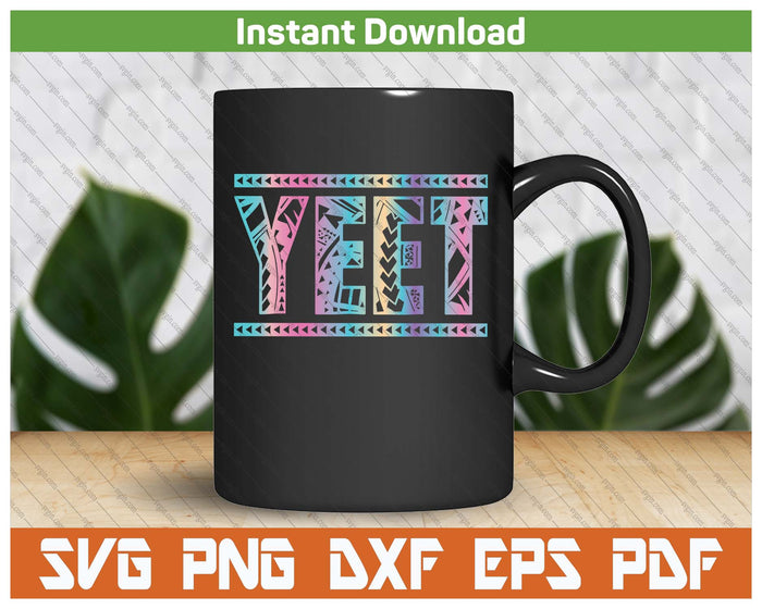 Vintage Retro Yeet Meme SVG PNG Cutting Files