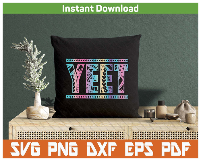 Vintage Retro Yeet Meme SVG PNG Cutting Files