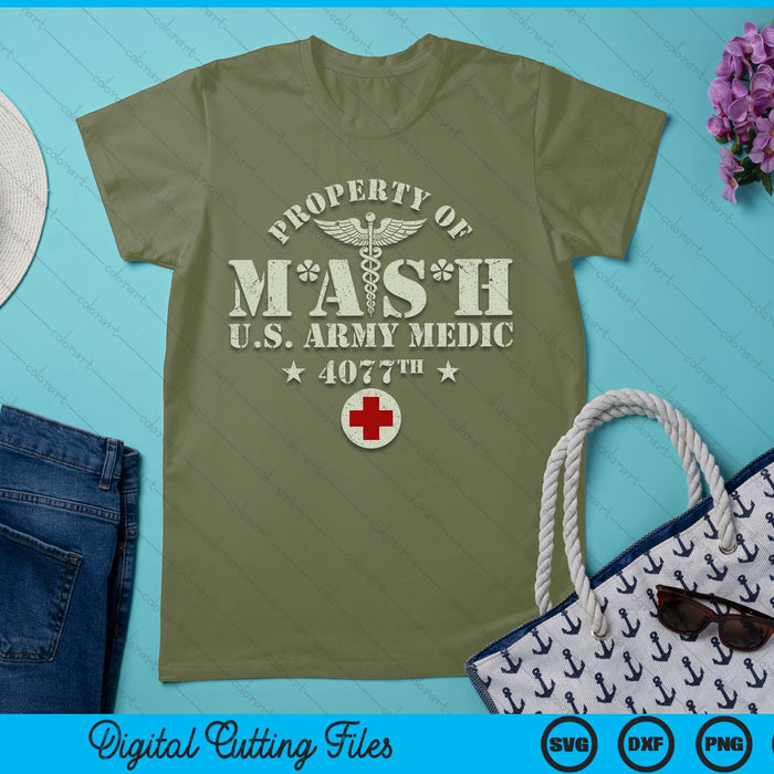 Retro Mashes Army Vintage 4077 4077th Army Military Hospital SVG PNG Digital Printable Files