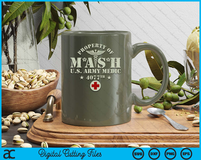 Retro Mashes Army Vintage 4077 4077th Army Military Hospital SVG PNG Digital Printable Files