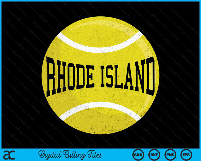 Rhode Island Tennis Fan SVG PNG Digital Cutting Files