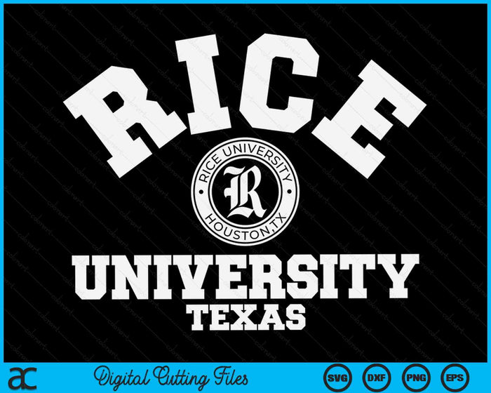 Rice University Uilen Circle Logo SVG PNG digitale afdrukbare bestanden