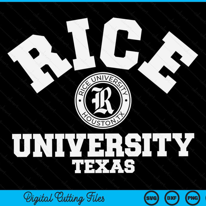 Rice university owls circle logo SVG cut file