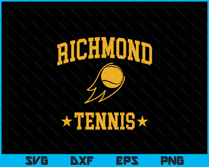 Richmond Rapids Tennis Vintage Gameday Retro Tennis Lover SVG PNG Digital Printable Files