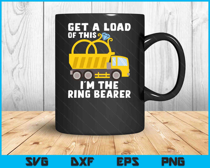 Ring Bearer Shirt Funny Wedding Truck SVG PNG Digital Printable Files