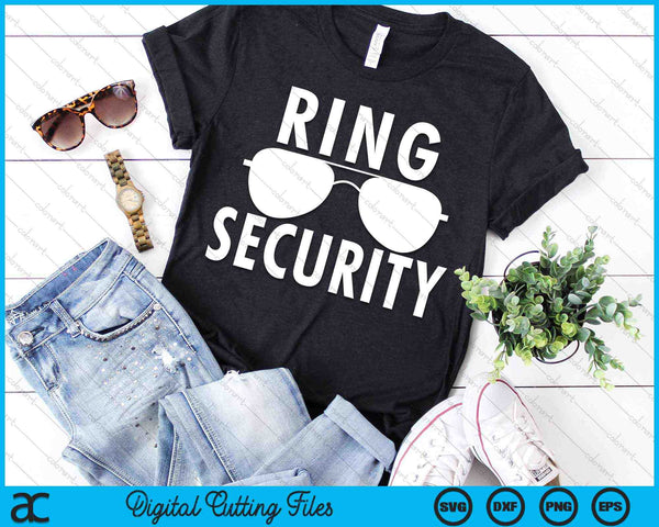 Wedding Ring Security Wedding Party SVG PNG Digital Cutting Files