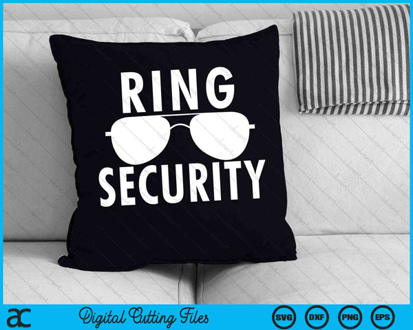 Wedding Ring Security Wedding Party SVG PNG Digital Cutting Files