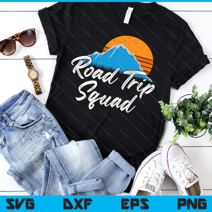 Road Trip Squad  Traveling Tour Souvenir SVG PNG Digital Printable Files