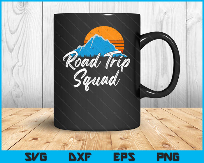 Road Trip Squad  Traveling Tour Souvenir SVG PNG Digital Printable Files