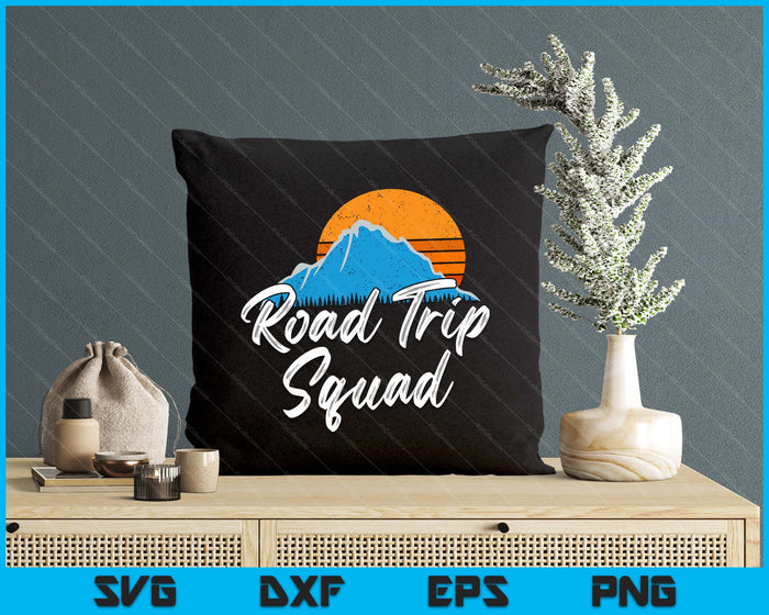 Road Trip Squad  Traveling Tour Souvenir SVG PNG Digital Printable Files