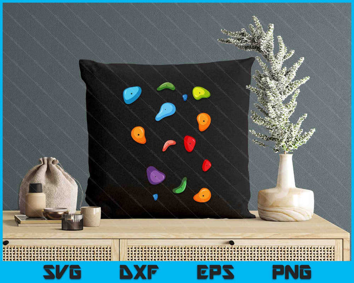 Rock Climbing Holds Climber Bouldering For Men Women Kids SVG PNG Digital Cutting File