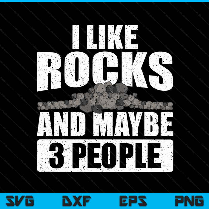 Rock collector for rockhound geology rockhounding SVG cut file