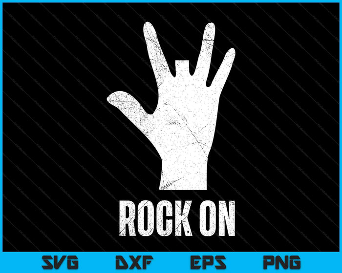 Rock  Distressed Funny Cut Off Missing Finger SVG PNG Digital Printable Files