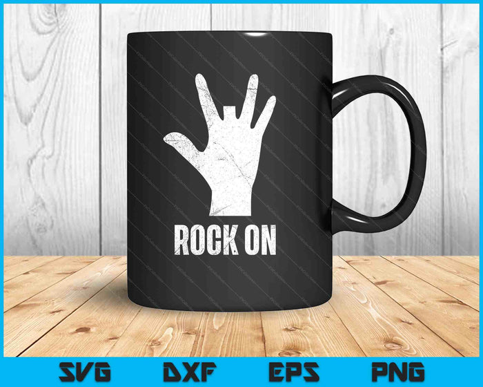 Rock  Distressed Funny Cut Off Missing Finger SVG PNG Digital Printable Files