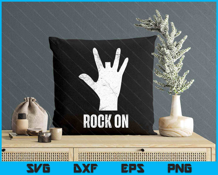 Rock  Distressed Funny Cut Off Missing Finger SVG PNG Digital Printable Files