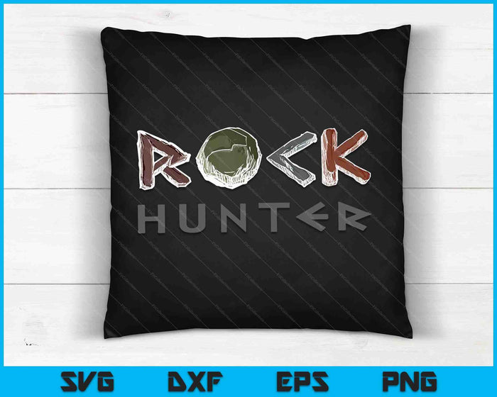Rock Hunter Funny Rockhounding Petrology Geology Geode Lover SVG PNG Digital Cutting Files