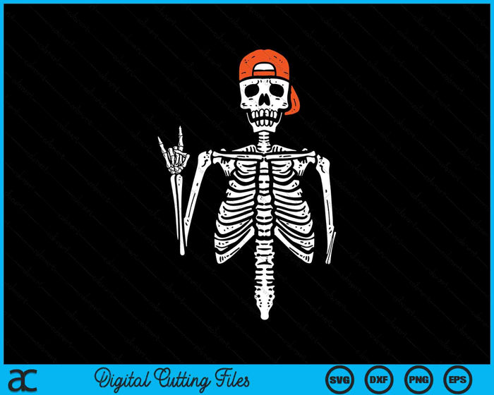 Rocker Skeleton Hand Rock On Costume Halloween SVG PNG Digital Cutting Files