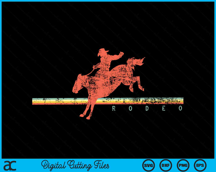 Rodeo Western Country Horse Vintage SVG PNG Digital Cutting Files