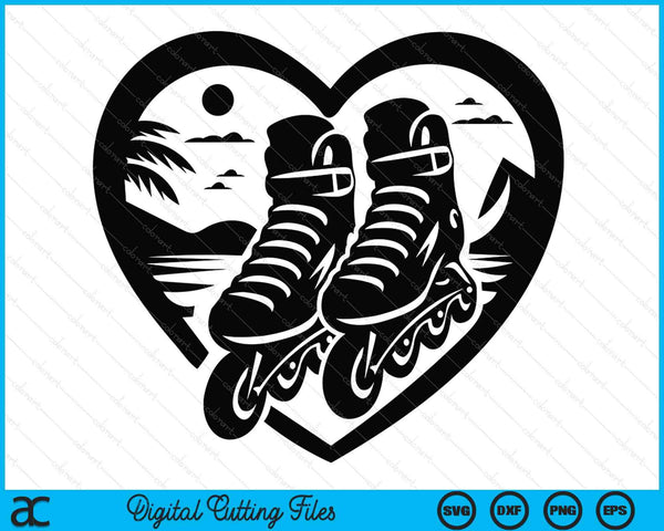 Roller blades inline skates roller skates SVG cut file
