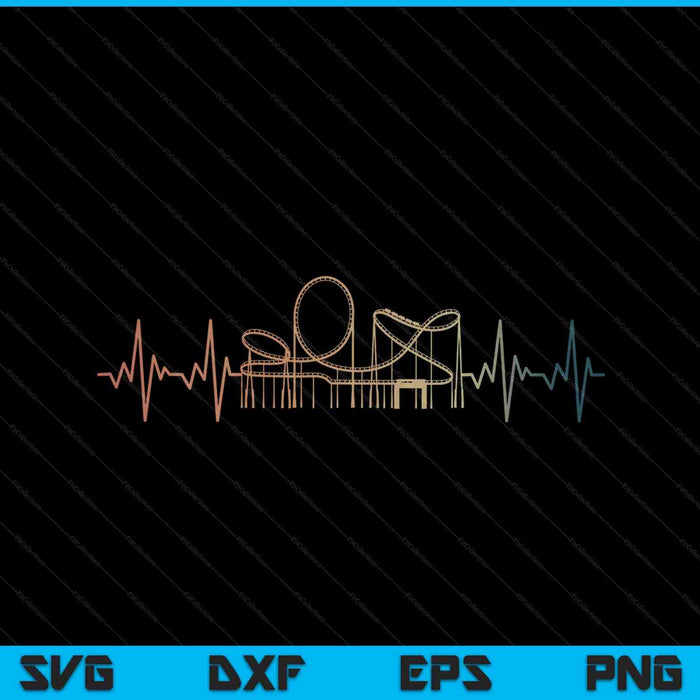 Roller coaster art for lover SVG PNG cut file for Cricut