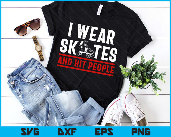 Roller Derby Player Skates People Skating Team SVG PNG Digital Printable Files