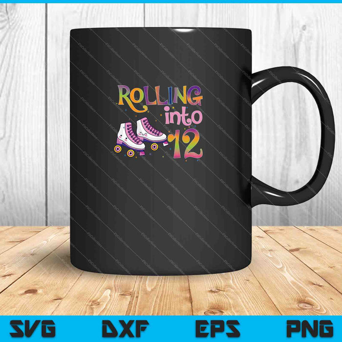 Rolling Into 12 years SVG PNG Cutting Printable Files