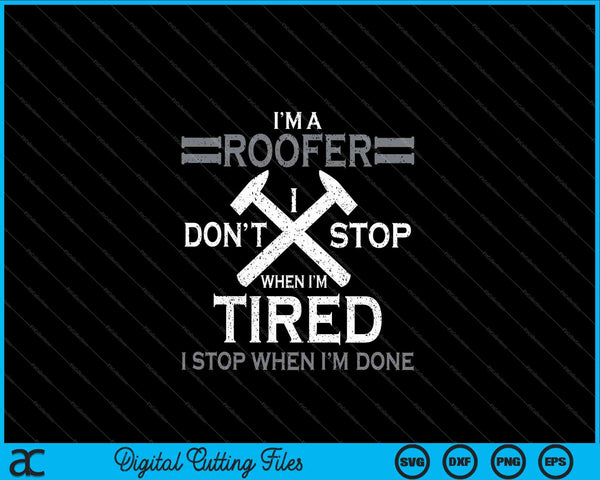 Roofing Roofer SVG PNG Cutting Printable Files