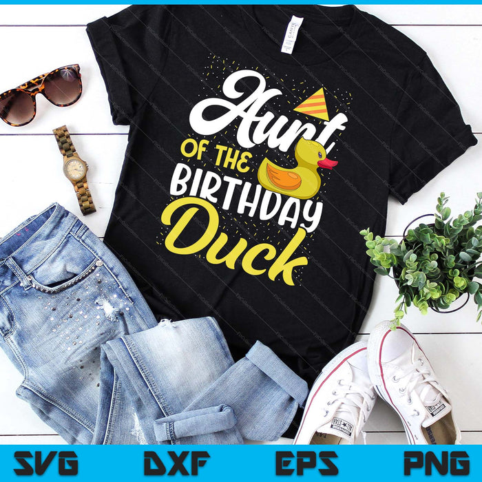 Rubber Duck Birthday Party Supplies Aunt Birthday SVG PNG Digital Cutting Files