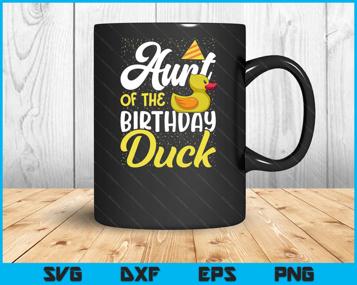 Rubber Duck Birthday Party Supplies Aunt Birthday SVG PNG Digital Cutting Files