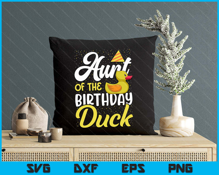 Rubber Duck Birthday Party Supplies Aunt Birthday SVG PNG Digital Cutting Files