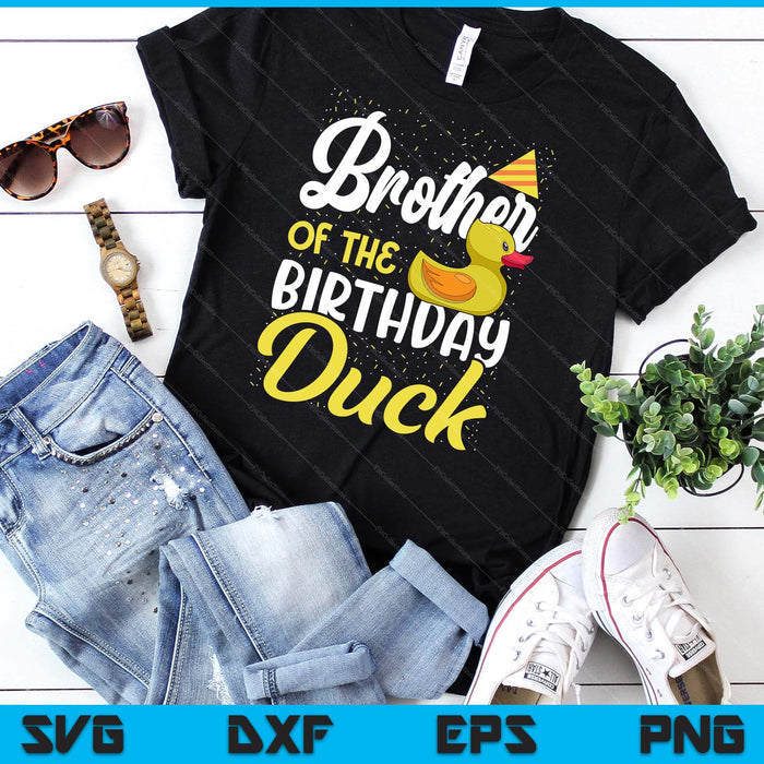 Rubber Duck Birthday Party Supplies Brother Birthday SVG PNG Digital Cutting Files