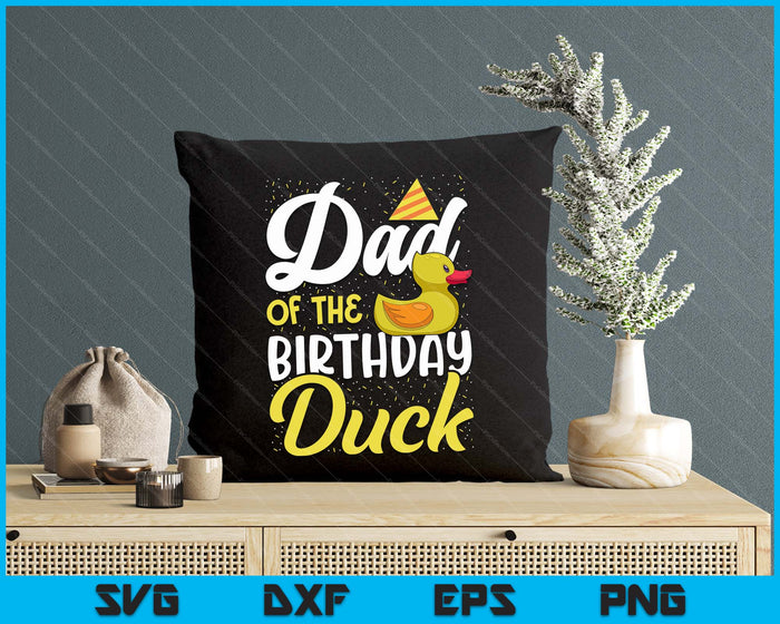 Rubber Duck Birthday Party Supplies Dad Birthday SVG PNG Digital Cutting Files