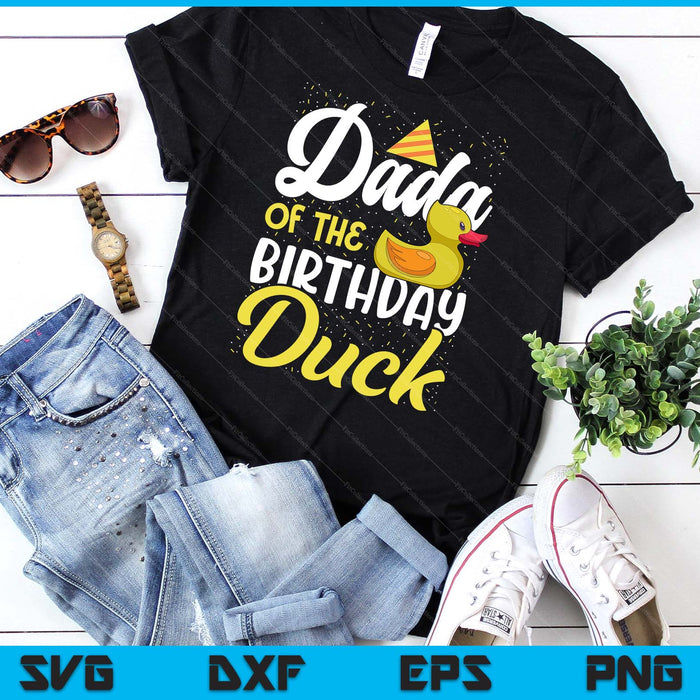 Rubber Duck Birthday Party Supplies Dada Birthday SVG PNG Digital Cutting Files