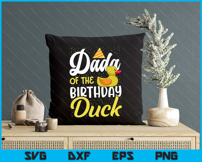 Rubber Duck Birthday Party Supplies Dada Birthday SVG PNG Digital Cutting Files