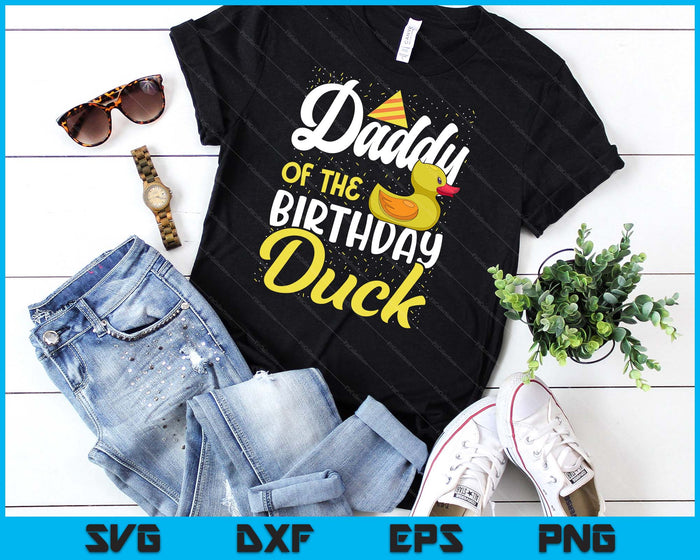 Rubber Duck Birthday Party Supplies Daddy Birthday SVG PNG Digital Cutting Files