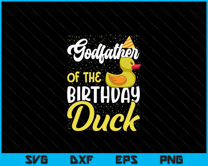 Rubber Duck Birthday Party Supplies Godfather Birthday SVG PNG Digital Cutting Files