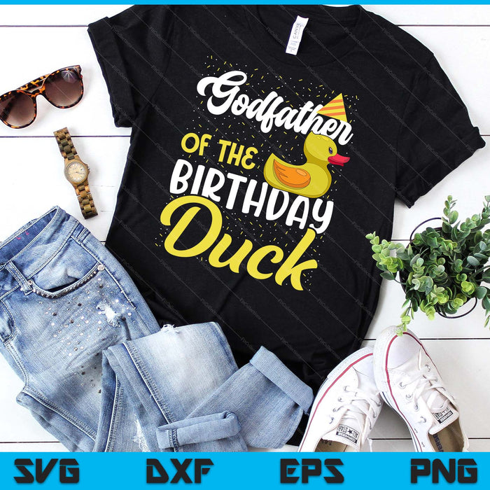 Rubber Duck Birthday Party Supplies Godfather Birthday SVG PNG Digital Cutting Files