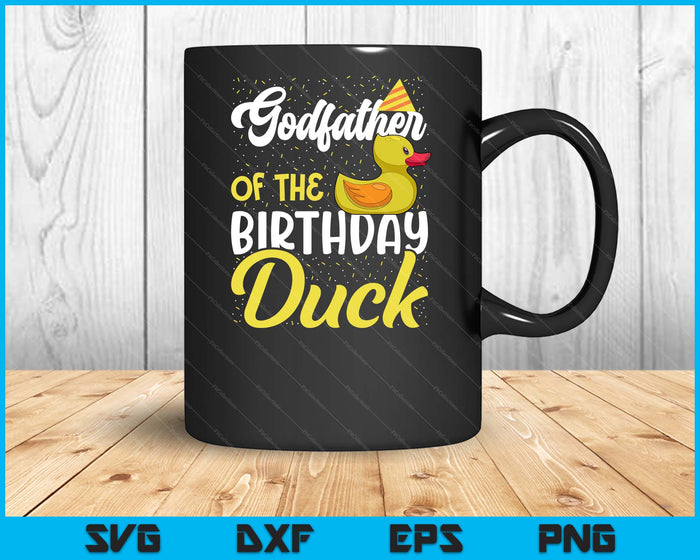 Rubber Duck Birthday Party Supplies Godfather Birthday SVG PNG Digital Cutting Files