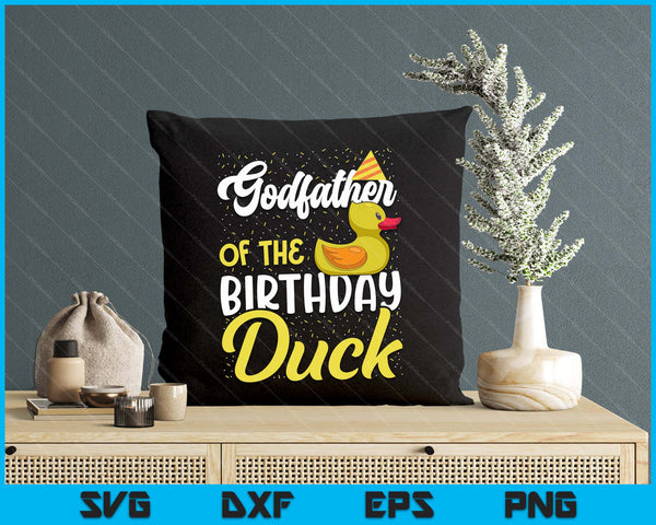 Rubber Duck Birthday Party Supplies Godfather Birthday SVG PNG Digital Cutting Files