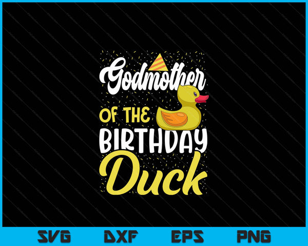 Rubber Duck Birthday Party Supplies Godmother Birthday SVG PNG Digital Cutting Files