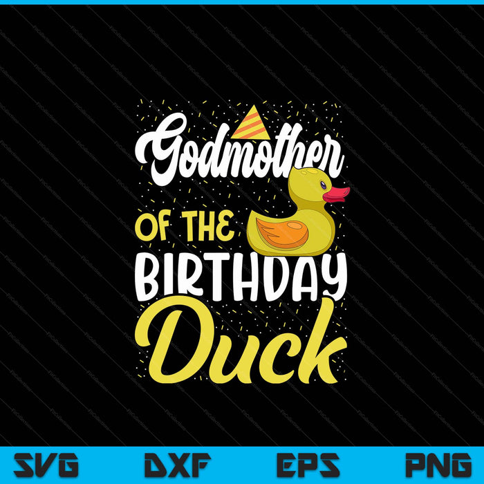 Rubber Duck Birthday Party Supplies Godmother Birthday SVG PNG Digital Cutting Files