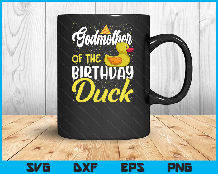 Rubber Duck Birthday Party Supplies Godmother Birthday SVG PNG Digital Cutting Files