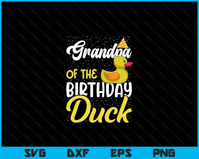 Rubber Duck Birthday Party Supplies Grandpa Birthday SVG PNG Digital Cutting Files