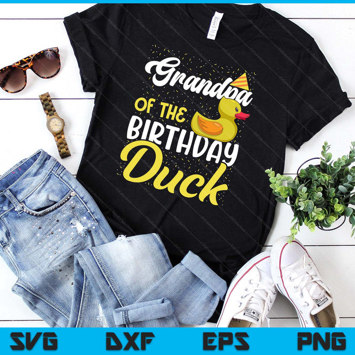 Rubber Duck Birthday Party Supplies Grandpa Birthday SVG PNG Digital Cutting Files